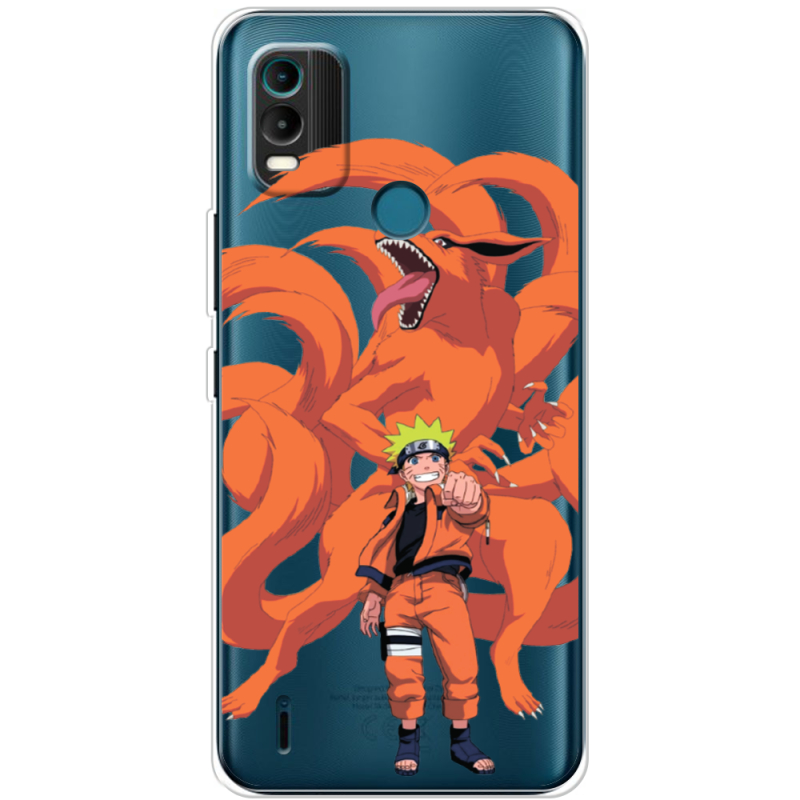 Прозрачный чехол BoxFace Nokia C21 Plus Naruto and Kurama