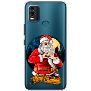 Прозрачный чехол BoxFace Nokia C21 Plus Cool Santa