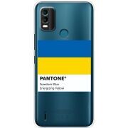 Прозрачный чехол BoxFace Nokia C21 Plus Pantone вільний синій