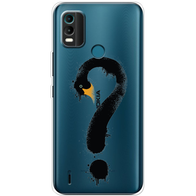 Прозрачный чехол BoxFace Nokia C21 Plus Swan question