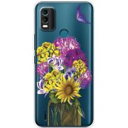 Прозрачный чехол BoxFace Nokia C21 Plus My Bouquet