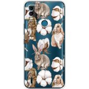 Прозрачный чехол BoxFace Nokia C21 Plus Cotton and Rabbits