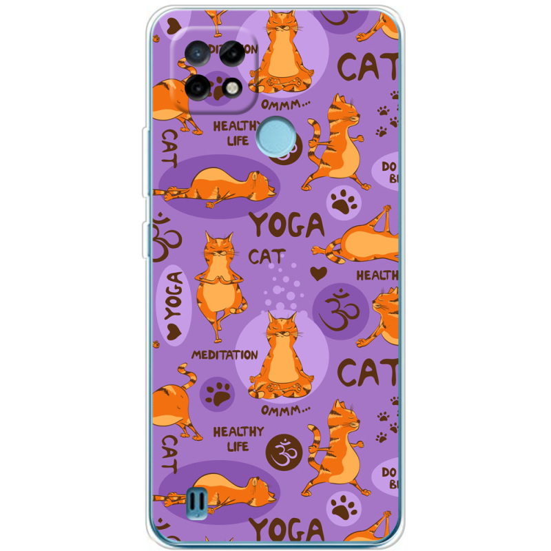 Чехол BoxFace Realme C21 Yoga Cat