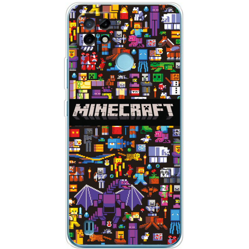 Чехол BoxFace Realme C21 Minecraft Mobbery