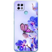 Чехол BoxFace Realme C21 Orchids and Butterflies