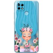 Прозрачный чехол BoxFace Realme C21 Blue Hair