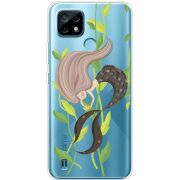 Прозрачный чехол BoxFace Realme C21 Cute Mermaid