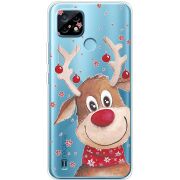 Прозрачный чехол BoxFace Realme C21 Winter Deer