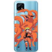 Прозрачный чехол BoxFace Realme C21 Naruto and Kurama