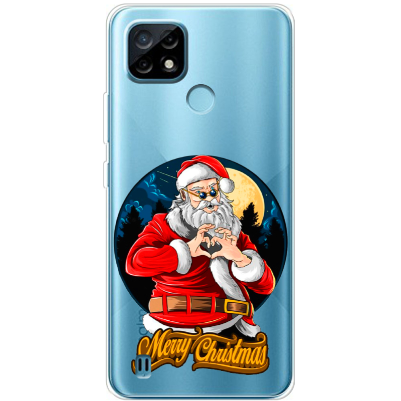 Прозрачный чехол BoxFace Realme C21 Cool Santa