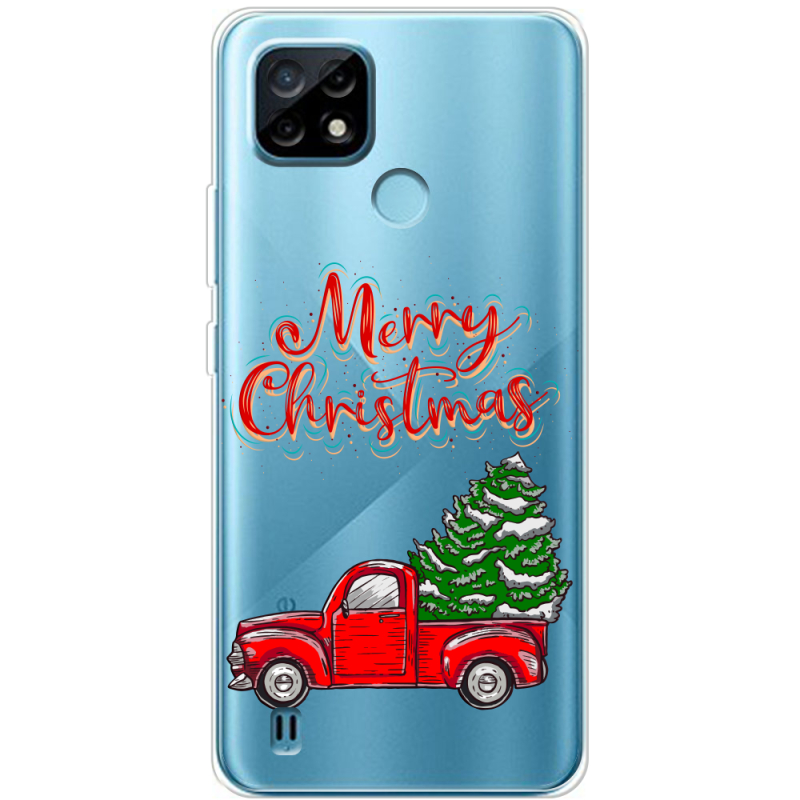 Прозрачный чехол BoxFace Realme C21 Holiday Car