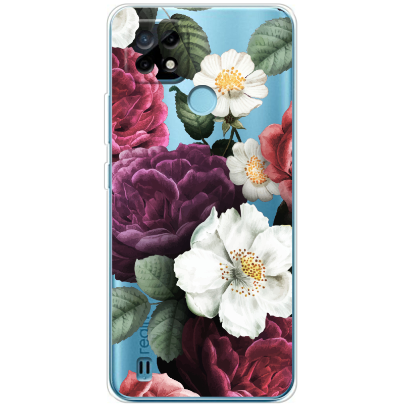 Прозрачный чехол BoxFace Realme C21 Floral Dark Dreams