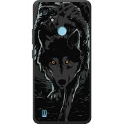 Черный чехол BoxFace Realme C21 Wolf