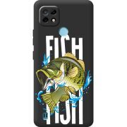 Черный чехол BoxFace Realme C21 Fish