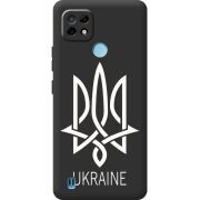 Черный чехол BoxFace Realme C21 Тризуб монограмма ukraine