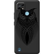 Черный чехол BoxFace Realme C21 Owl