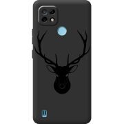 Черный чехол BoxFace Realme C21 Deer