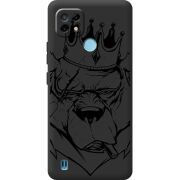 Черный чехол BoxFace Realme C21 Bear King