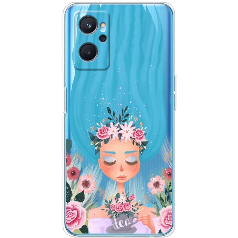 Прозрачный чехол BoxFace Realme 9i Blue Hair