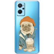 Прозрачный чехол BoxFace Realme 9i Dog Coffeeman