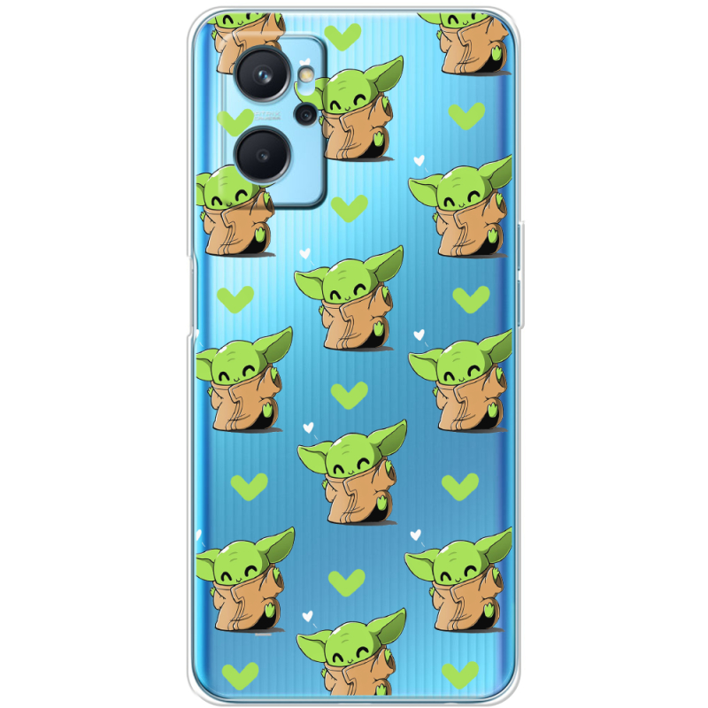 Прозрачный чехол BoxFace Realme 9i Pattern Baby Yoda