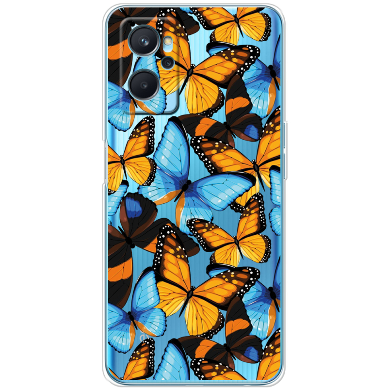 Прозрачный чехол BoxFace Realme 9i Butterfly Morpho