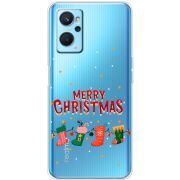 Прозрачный чехол BoxFace Realme 9i Merry Christmas