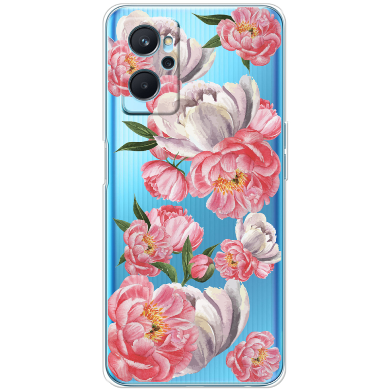 Прозрачный чехол BoxFace Realme 9i Peony Watercolor Style