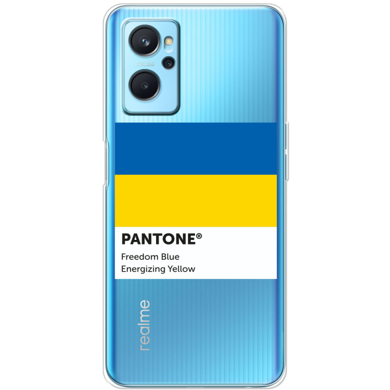 Прозрачный чехол BoxFace Realme 9i Pantone вільний синій