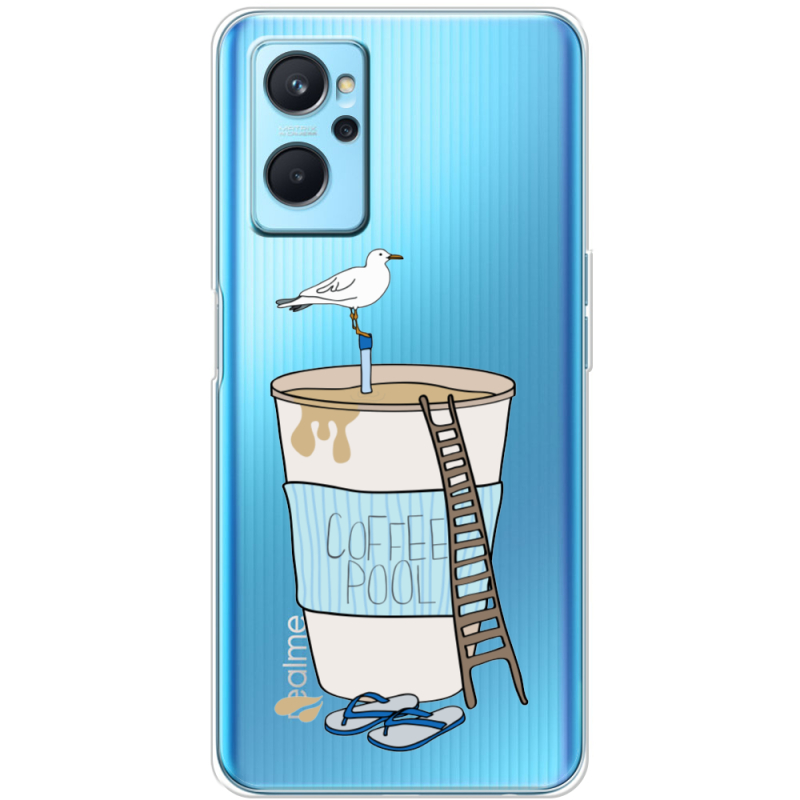 Прозрачный чехол BoxFace Realme 9i Segull in Cofee Pool