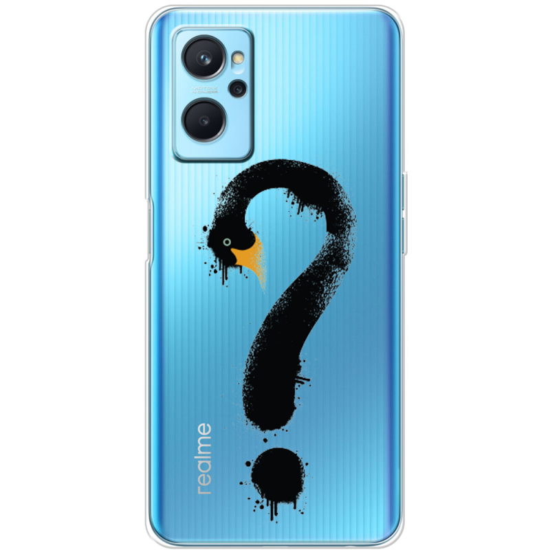 Прозрачный чехол BoxFace Realme 9i Swan question