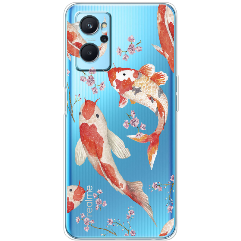 Прозрачный чехол BoxFace Realme 9i Japanese Koi Fish