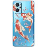 Прозрачный чехол BoxFace Realme 9i Japanese Koi Fish