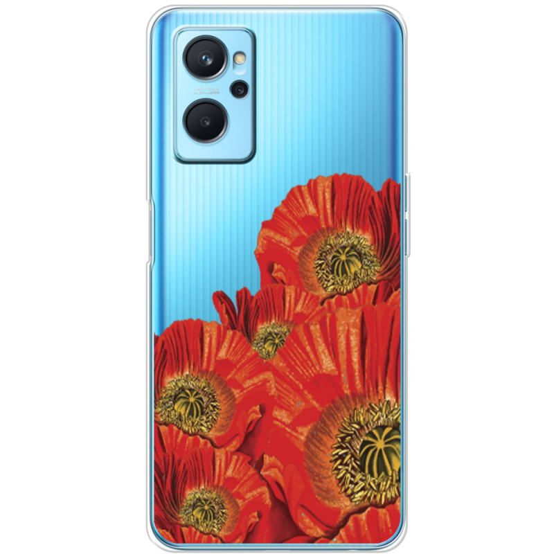 Прозрачный чехол BoxFace Realme 9i Red Poppies