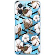 Прозрачный чехол BoxFace Realme 9i Cotton flowers