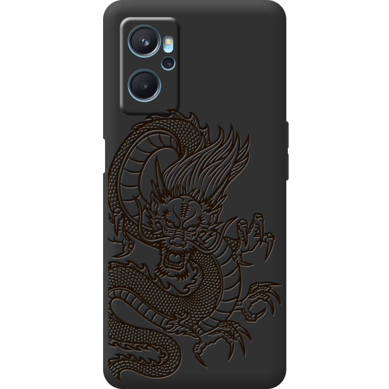 Черный чехол BoxFace Realme 9i Chinese Dragon