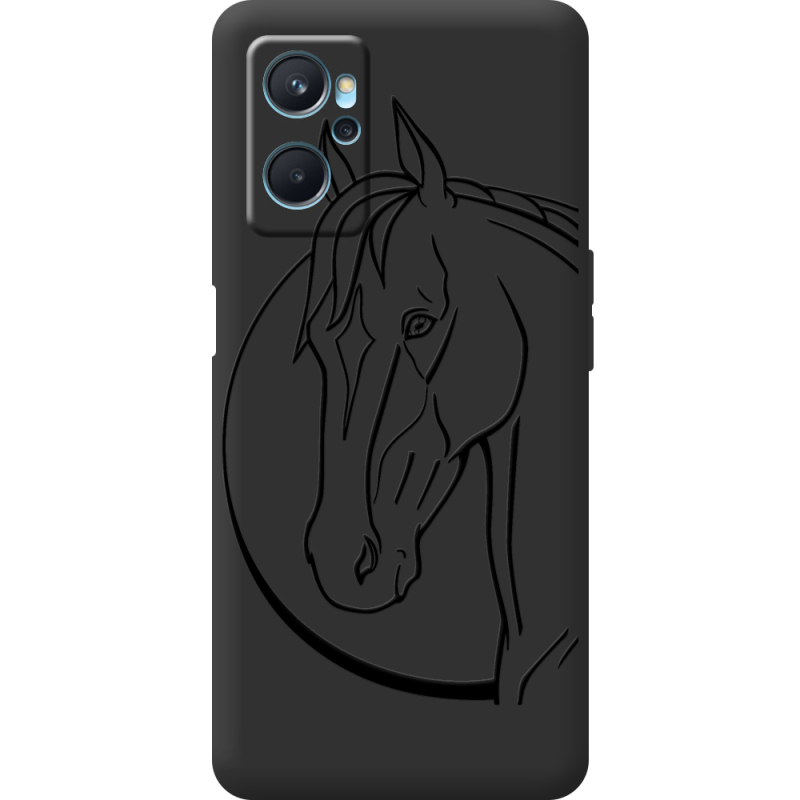 Черный чехол BoxFace Realme 9i Horse