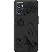 Черный чехол BoxFace Realme 9i Mountains