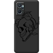 Черный чехол BoxFace Realme 9i Skull and Roses