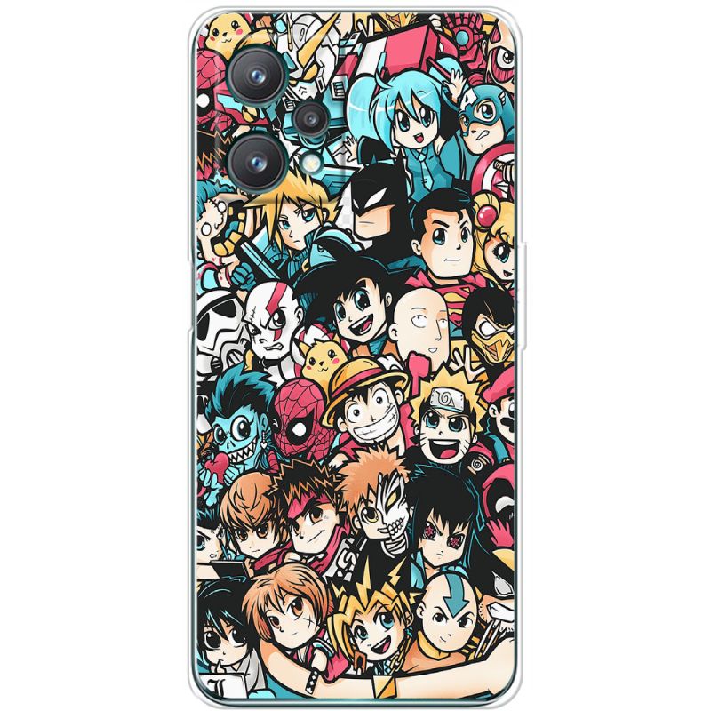 Чехол BoxFace Realme 9 Pro Anime Stickers