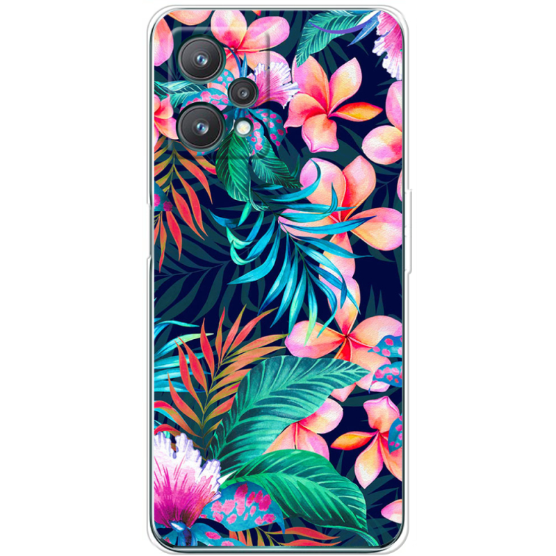 Чехол BoxFace Realme 9 Pro flowers in the tropics