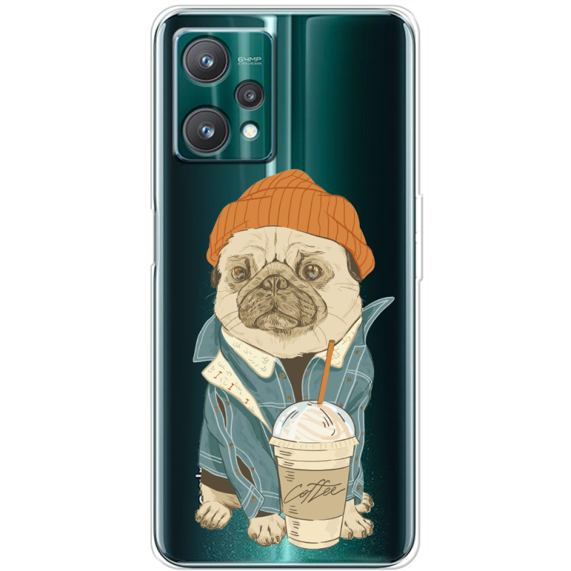 Прозрачный чехол BoxFace Realme 9 Pro Dog Coffeeman