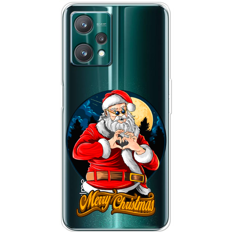 Прозрачный чехол BoxFace Realme 9 Pro Cool Santa