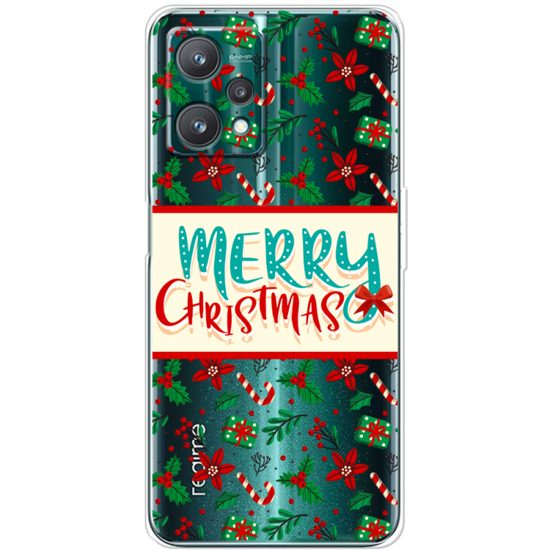 Прозрачный чехол BoxFace Realme 9 Pro Vintage Christmas Pattern