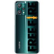 Прозрачный чехол BoxFace Realme 9 Pro Free Fire Black Logo