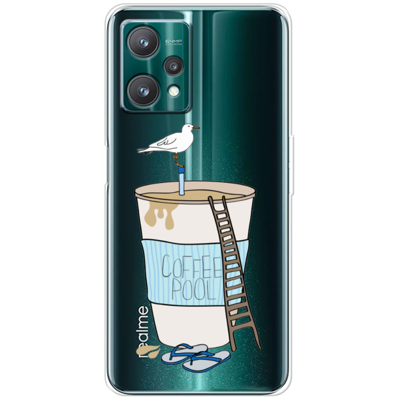 Прозрачный чехол BoxFace Realme 9 Pro Segull in Cofee Pool