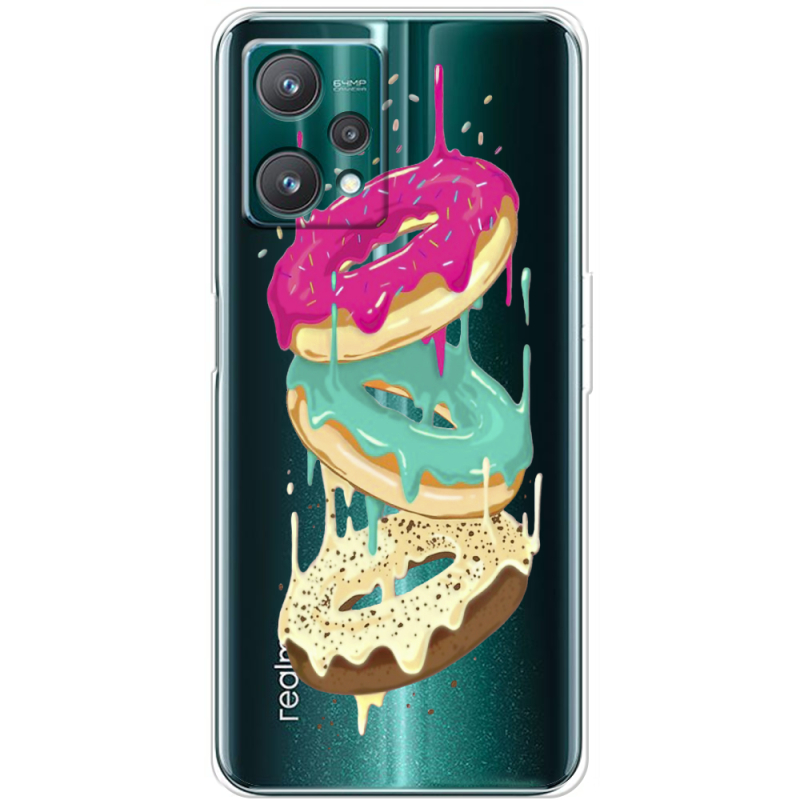 Прозрачный чехол BoxFace Realme 9 Pro Donuts