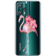 Прозрачный чехол BoxFace Realme 9 Pro Floral Flamingo