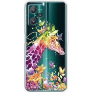 Прозрачный чехол BoxFace Realme 9 Pro Colorful Giraffe