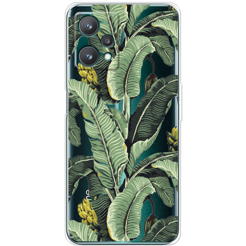 Прозрачный чехол BoxFace Realme 9 Pro Banana Leaves